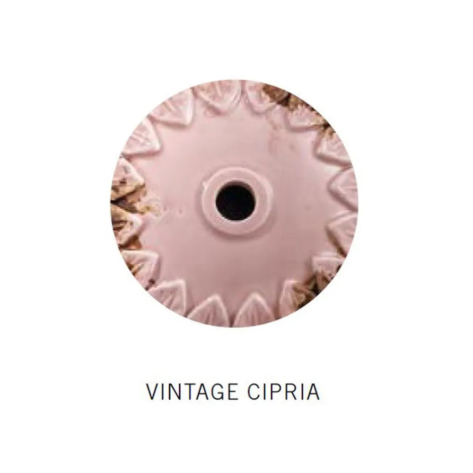 Suspension artisanale en fer et céramique avec grille - Industriel Viadurini