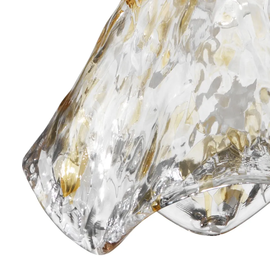 Lampe Suspendue Artisanale en Verre Vénitien Soufflé 35 46 cm - Mary Viadurini