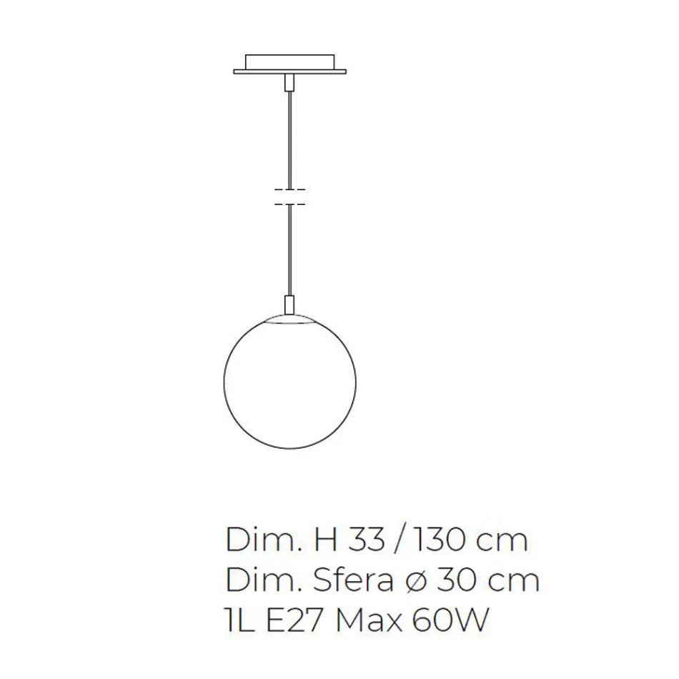 Lampe suspendue artisanale en verre soufflé vénitien - Nova Viadurini