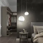 Lampe suspendue artisanale en verre soufflé vénitien - Nova Viadurini