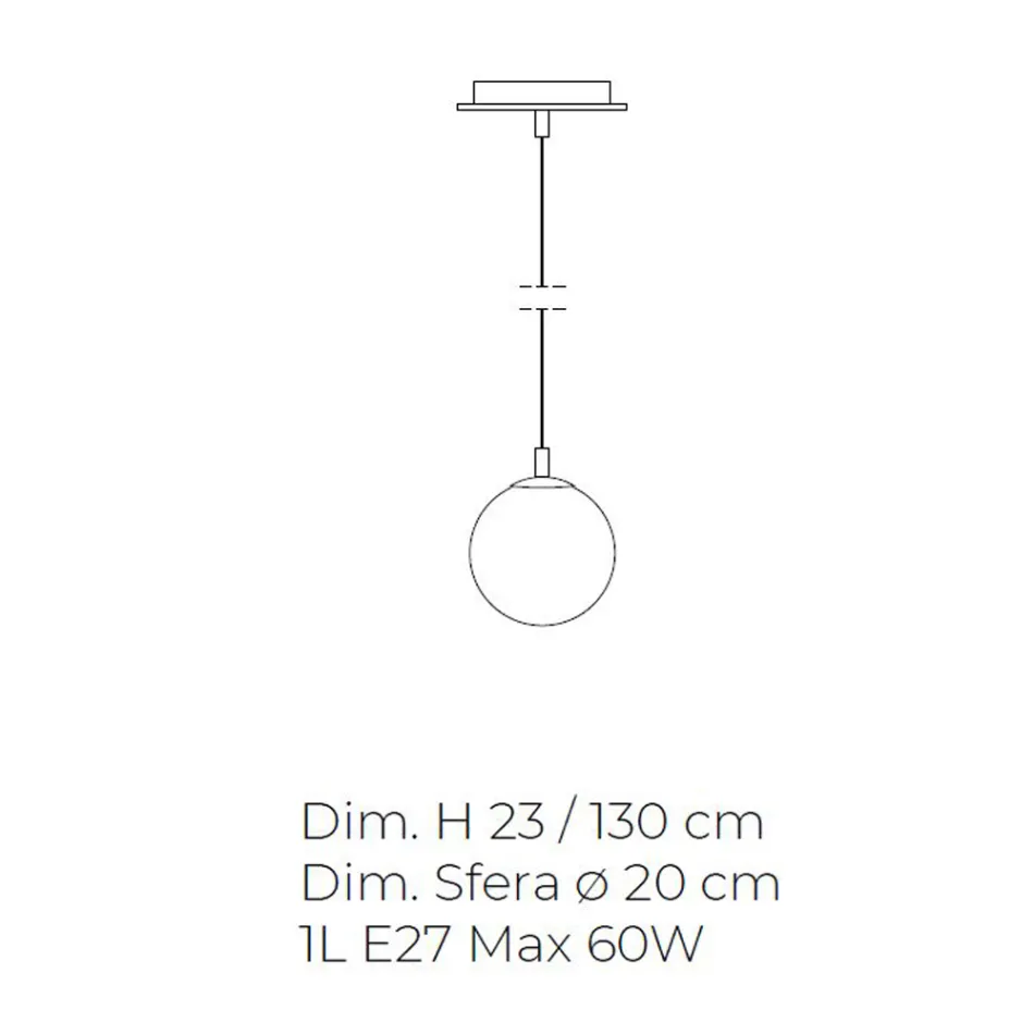 Lampe suspendue artisanale en verre soufflé vénitien - Nova Viadurini