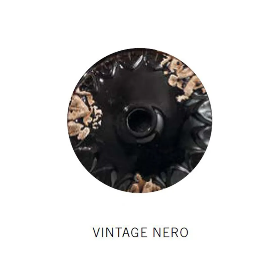 Suspension artisanale industrielle en fer et céramique - Industriel Viadurini