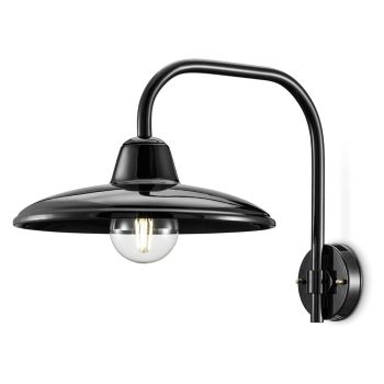 Lampe Suspendue Céramique Noire et Fer Design Industriel Vintage - Bew