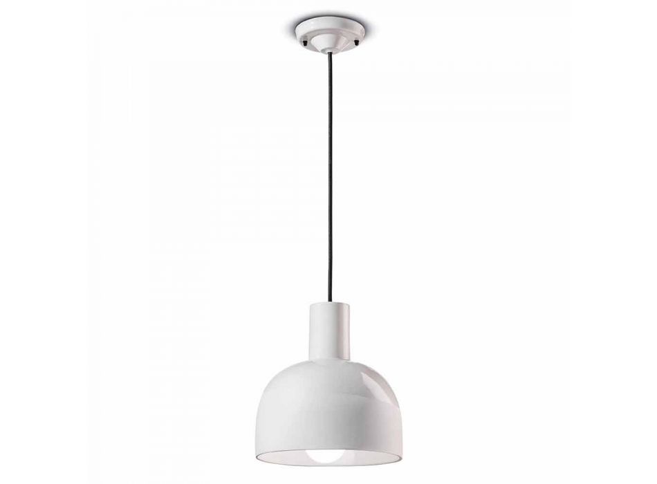 Lampe à Suspension Style Rétro en Céramique Made in Italy - Ferroluce Caxixi Viadurini