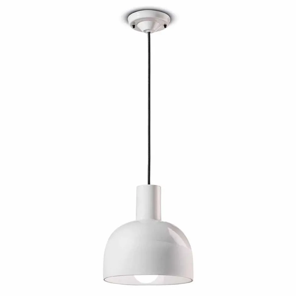 Lampe à Suspension Style Rétro en Céramique Made in Italy - Ferroluce Caxixi Viadurini