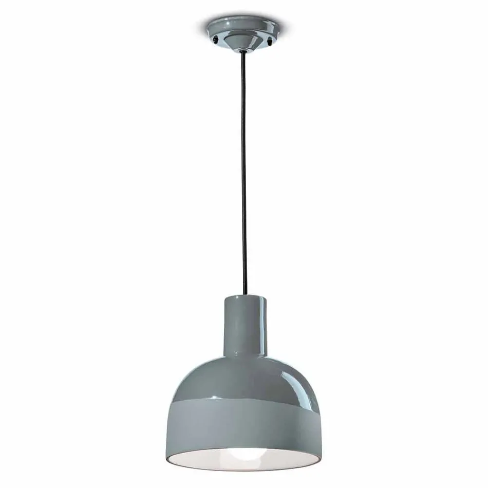 Lampe à Suspension Style Rétro en Céramique Made in Italy - Ferroluce Caxixi Viadurini