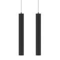 Lampe à Suspension Décorative en Aluminium Blanc ou Noir, 2 Pièces - Rebolla