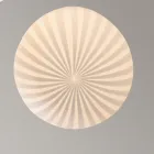 Lampe à Suspension Design Ronde en Verre Filigrane Blanc - Caravane Viadurini