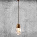 Lampe Suspendue Design Vintage en Laiton et Verre – Guinguette Aldo Bernardi