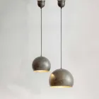 Lampe à suspension en acier diamètre 300 ou 400 mm - Materia Aldo Bernardi Viadurini