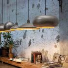 Lampe à suspension en acier diamètre 500 mm - Materia Aldo Bernardi Viadurini