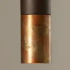 Lampe Suspendue en Céramique et Cuivre Fabriquée à la Main en Italie - Toscot Match Viadurini