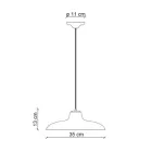 Lampe à Suspension en Céramique Noire et Fer Design Vintage Industriel - Bew Viadurini