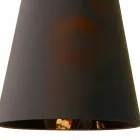 Lampe suspendue en lin anthracite avec impression de design interne 2 tailles - Bramosia Viadurini
