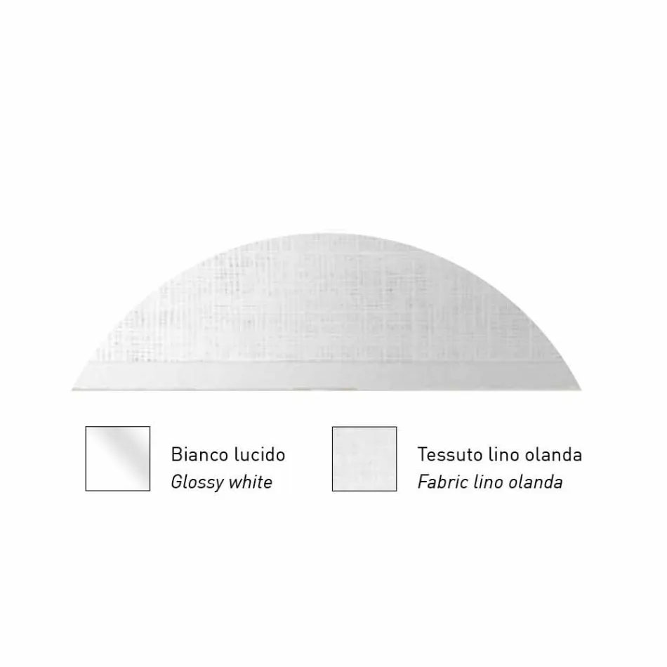 Lampe suspendue en métal avec abat-jour en filet ou en lin Made in Italy - Jump Viadurini