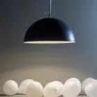 Suspension en résine In-es.artdesign Half Moon Modern tableau noir Viadurini