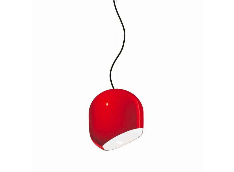Lampe à Suspension Style Vintage en Céramique Fabriquée en Italie - Ferroluce Ayrton Viadurini