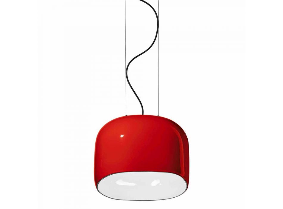 Lampe à Suspension Style Vintage en Céramique Fabriquée en Italie - Ferroluce Ayrton Viadurini