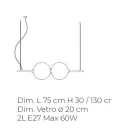 Lampe à Suspension en Verre Vénitien Soufflé à la Main - Jupiter Viadurini