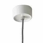 Lampe à suspension moderne en céramique et aluminium fabriqué en Italie, Asie Viadurini