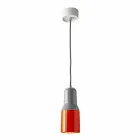 Lampe à suspension moderne en céramique et aluminium fabriqué en Italie, Asie Viadurini