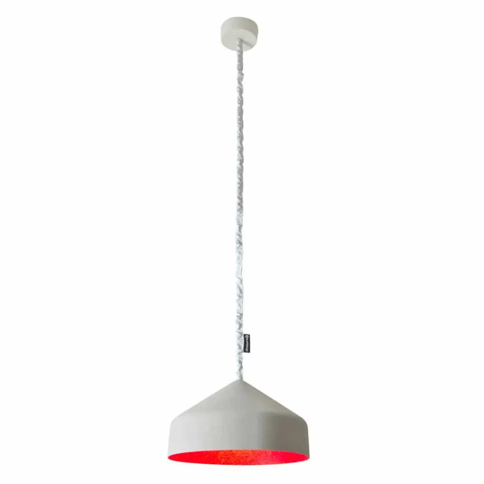 Lampe suspension contemporaine In-es.artdesign Cyrcus Painted cement Viadurini