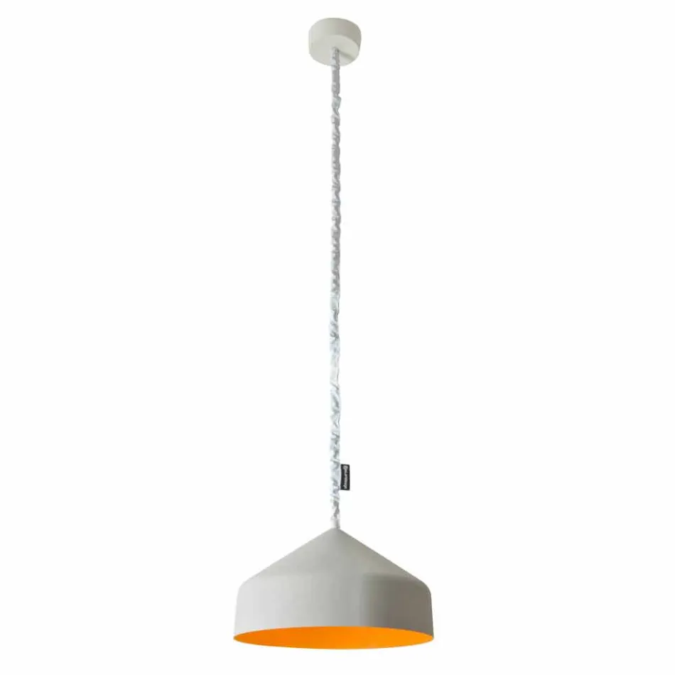 Lampe suspension contemporaine In-es.artdesign Cyrcus Painted cement Viadurini