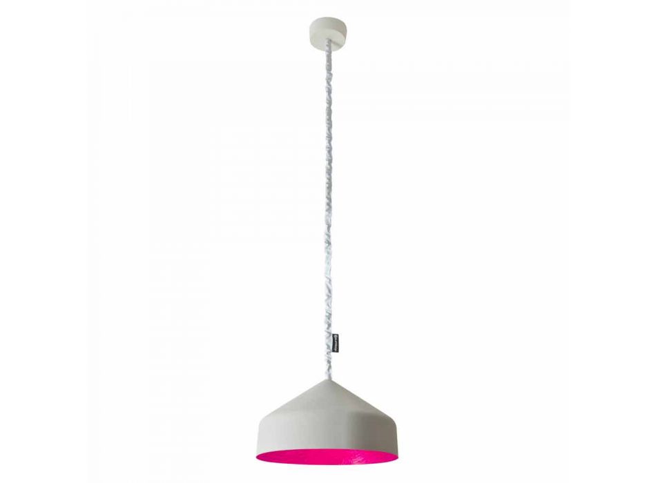 Lampe suspension contemporaine In-es.artdesign Cyrcus Painted cement Viadurini