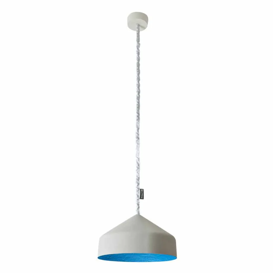 Lampe suspension contemporaine In-es.artdesign Cyrcus Painted cement Viadurini