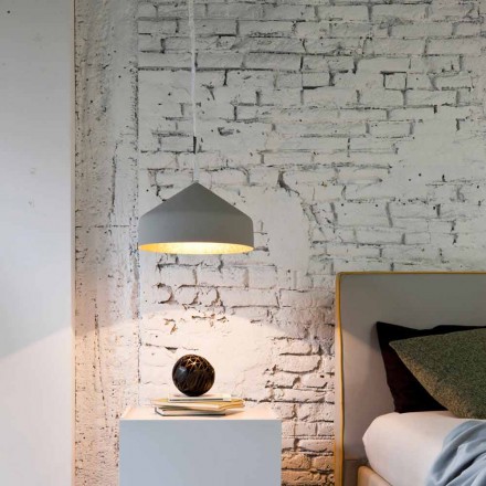 Lampe suspension contemporaine In-es.artdesign Cyrcus Painted cement Viadurini