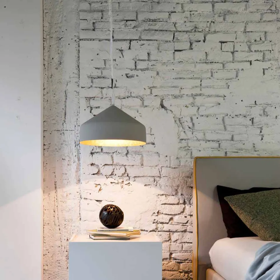 Lampe suspension contemporaine In-es.artdesign Cyrcus Painted cement Viadurini