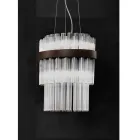 Lampe à Suspension Moderne en Verre Soufflé de Luxe Made in Italy - Maesta Viadurini