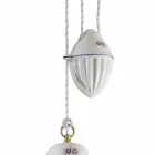 Lampe suspendue en céramique fabriquée à la main en céramique et fer - Rome Viadurini