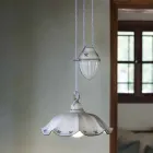 Suspension Ups and Down en céramique ondulée décorée à la main - Belluno Viadurini