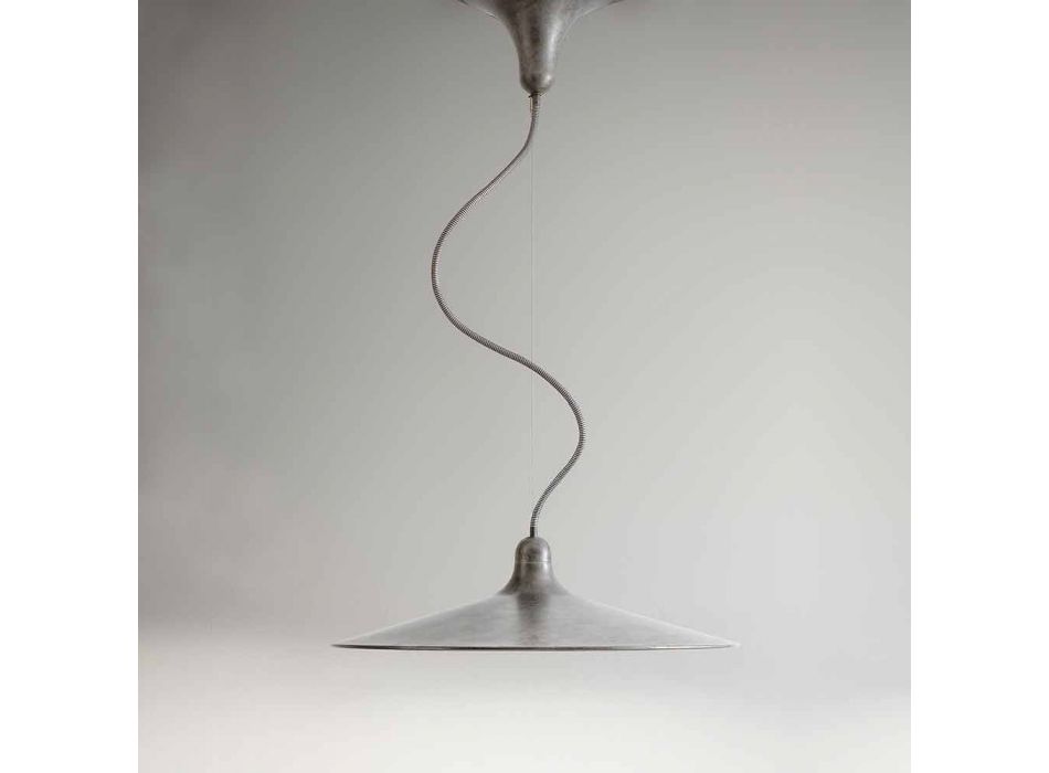 Lampe à Suspension Vintage en Aluminium Made in Italy - Sassmaòr Viadurini