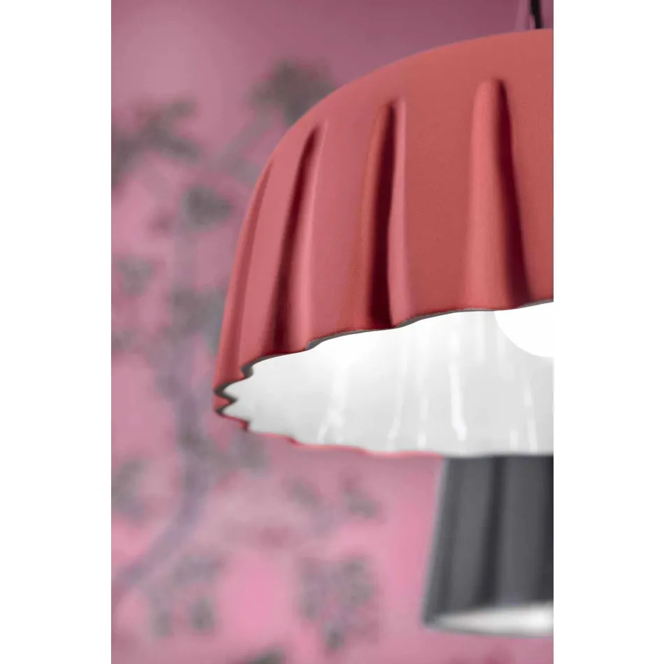 Lampe à Suspension Vintage en Céramique Made in Italy - Ferroluce Madame Grès Viadurini