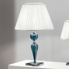 Lampe de table classique en verre et métal Rigaton faits à la main - Fievole Viadurini