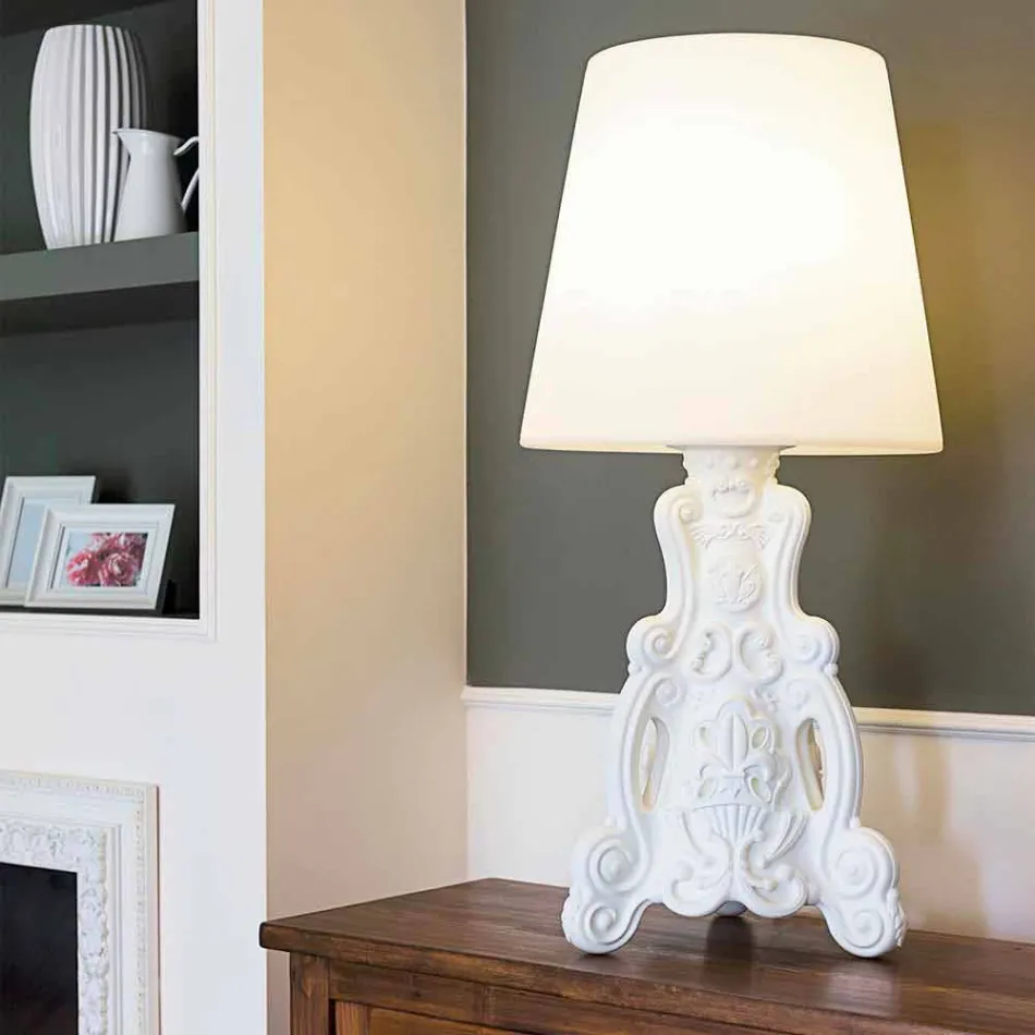 Lampe de table colorée Slide Lady of Love au design moderne made in Italy Viadurini