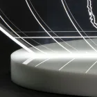 Lampe de Table Led Planisphère en Cristal Acrylique Gravé au Laser - Rihanna Viadurini