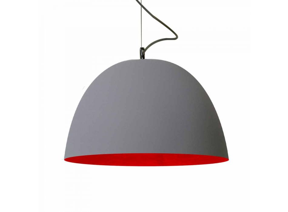 Lampe à suspension peinte In-es.artdesign H2o Modern cement Viadurini