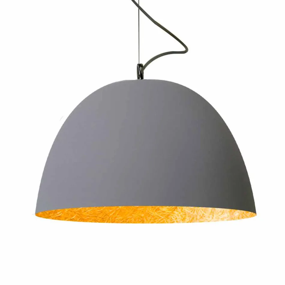 Lampe à suspension peinte In-es.artdesign H2o Modern cement Viadurini