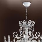 Lustre à 8 lumières en verre vénitien Made in Italy Classic - Florentine Viadurini