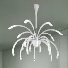 Lustre en verre vénitien à 21 lumières fait à la main en Italie - Jason Viadurini