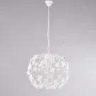 Lustre à trois lumières en métal et cristal pour le salon – Orchidea Viadurini