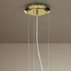 Lustre en verre de Venise fait main à 6 lumières fabriqué en Italie - Bernadette Viadurini