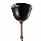 Lustre cloche en céramique vintage et métal Angela Ferroluce Viadurini