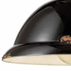 Lustre cloche en céramique vintage et métal Angela Ferroluce Viadurini