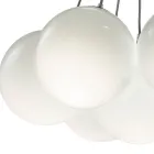 Lustre Althea à sept lumières en verre poli ou satiné, fabriqué en Italie Viadurini