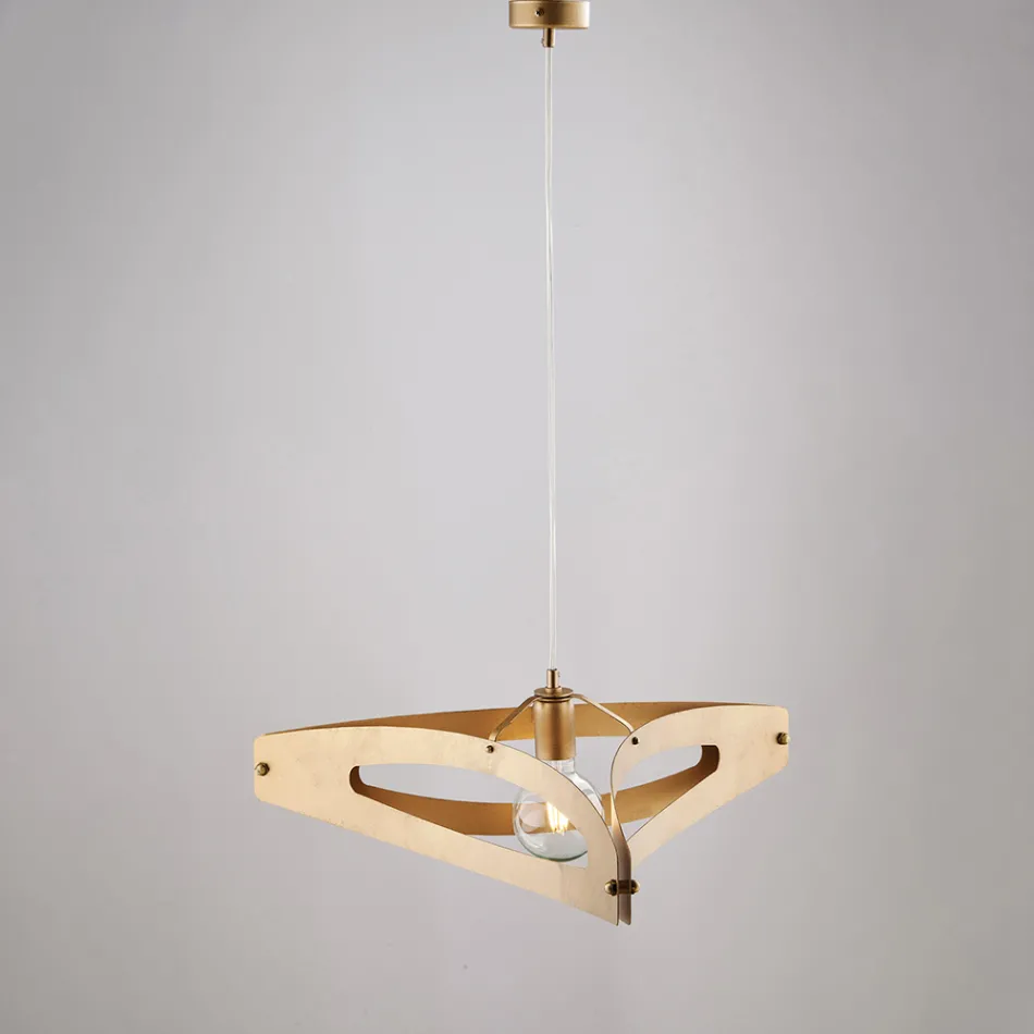 Suspension Apus en métal blanc chromé argenté Viadurini