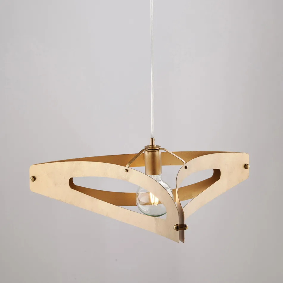 Suspension Apus en métal blanc chromé argenté Viadurini